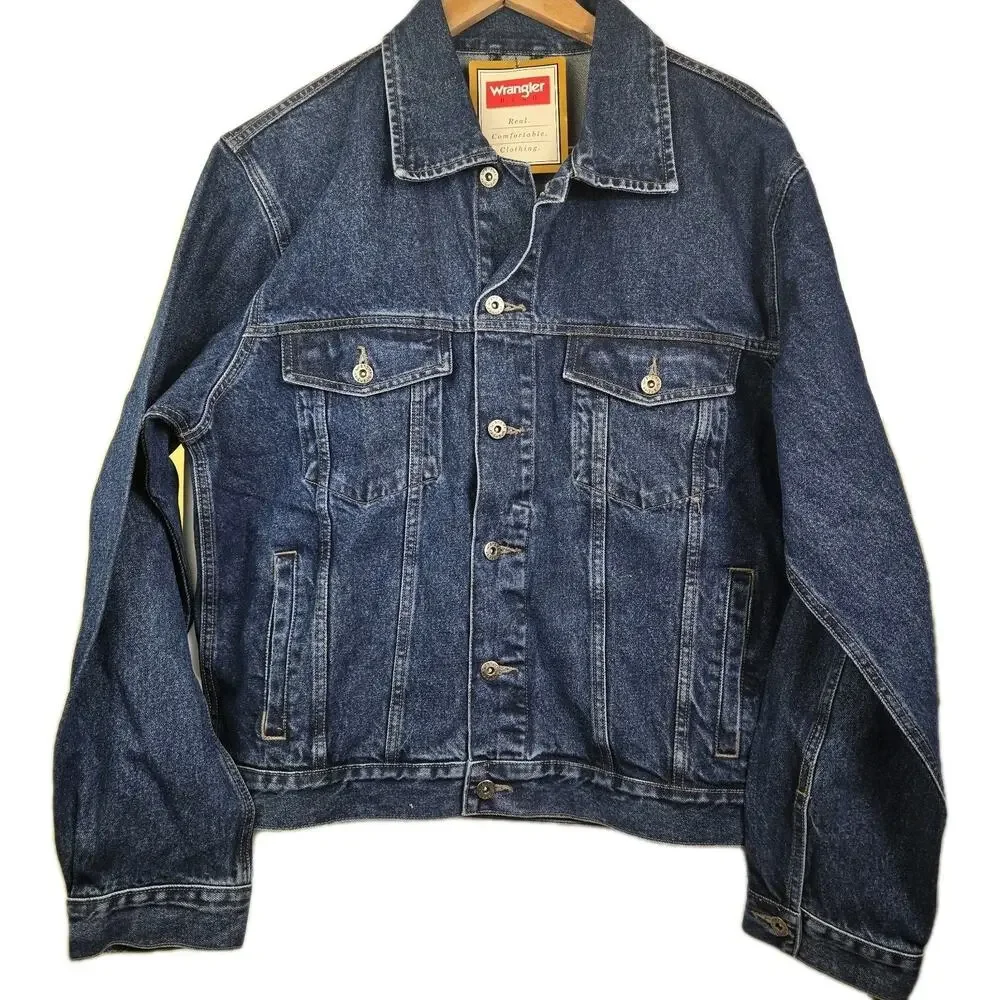 Wrangler Hero Heavy Cotton Button Mens Large Jacket
